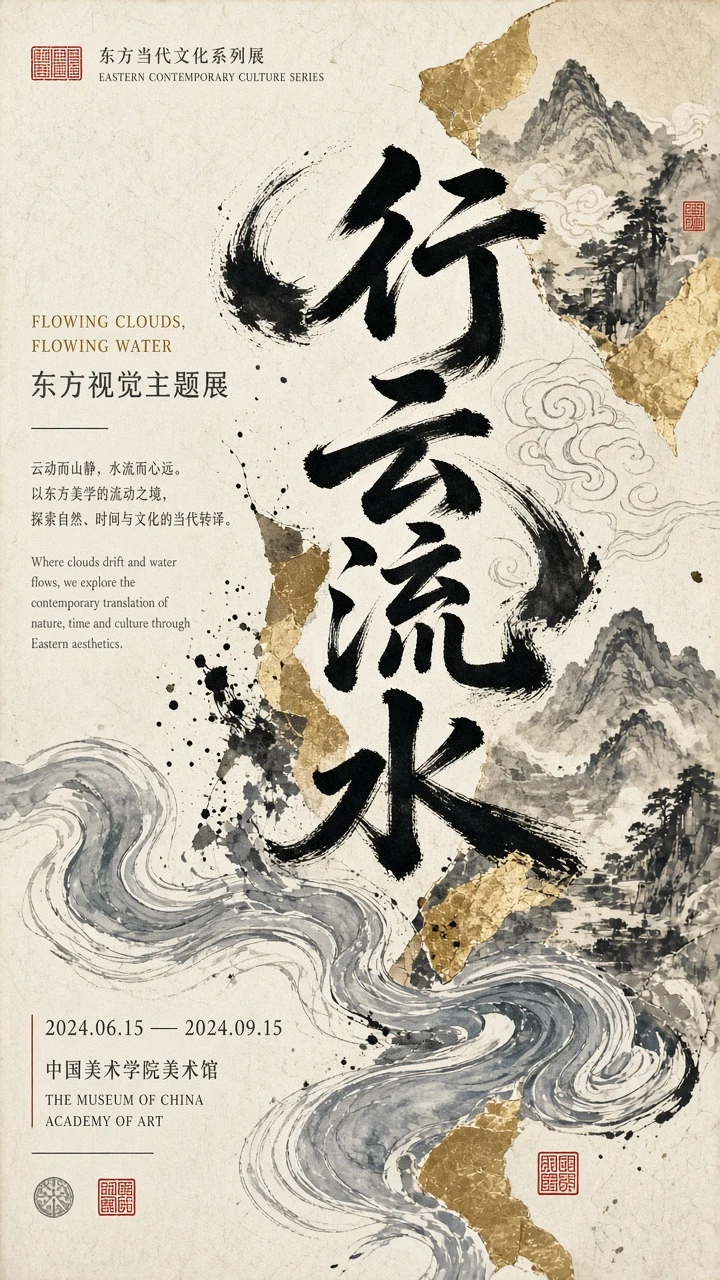 东方当代四式海报