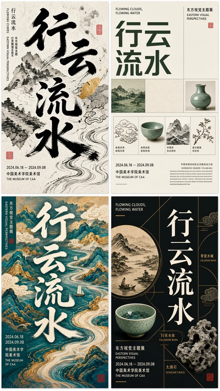 东方当代四式海报
